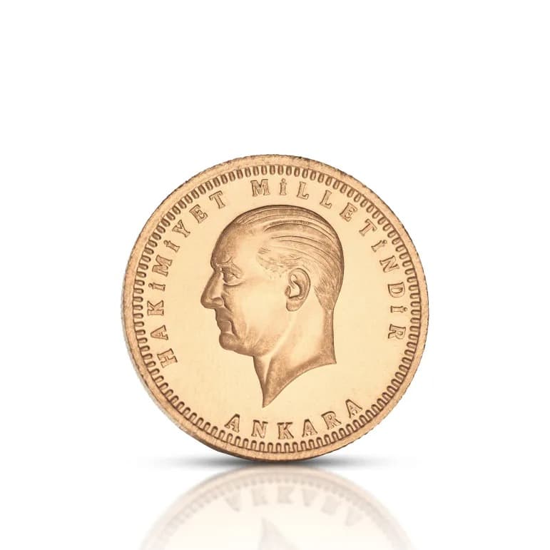 Ata Cumhuriyet Çeyrek - 1.8g 916 Ata Cumhuriyet Çeyrek - 1.8g 916 saflıkta altın